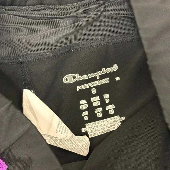 Champion performax Women Active Black/Purple Running shorts size S - Picture 3 of 9